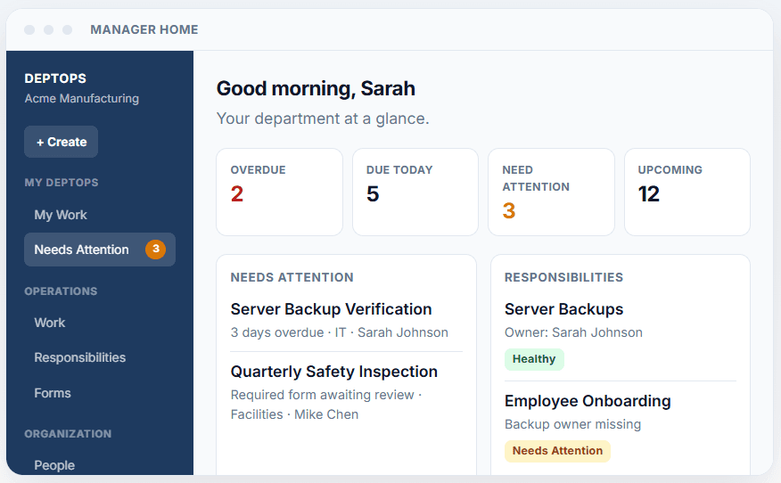 DeptOps screenshot 1
