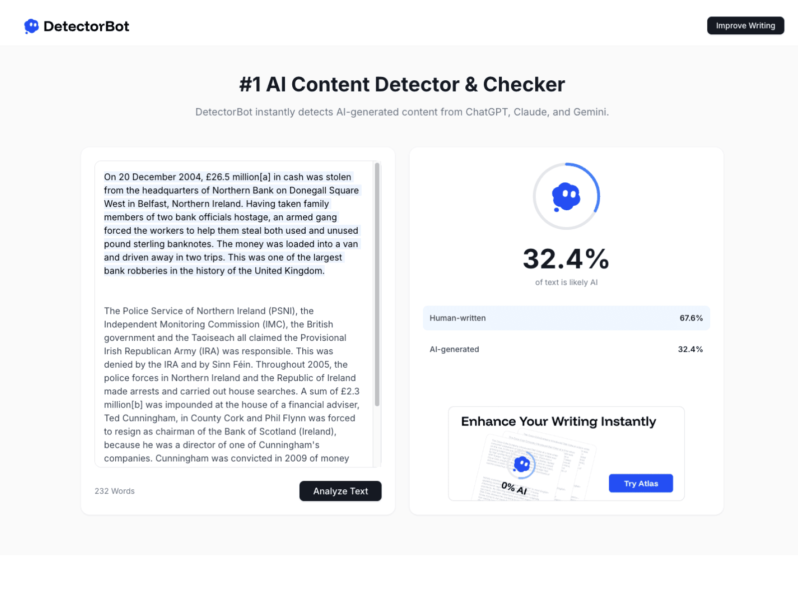DetectorBot screenshot 1