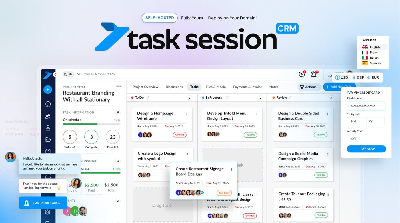 Task Session screenshot 1