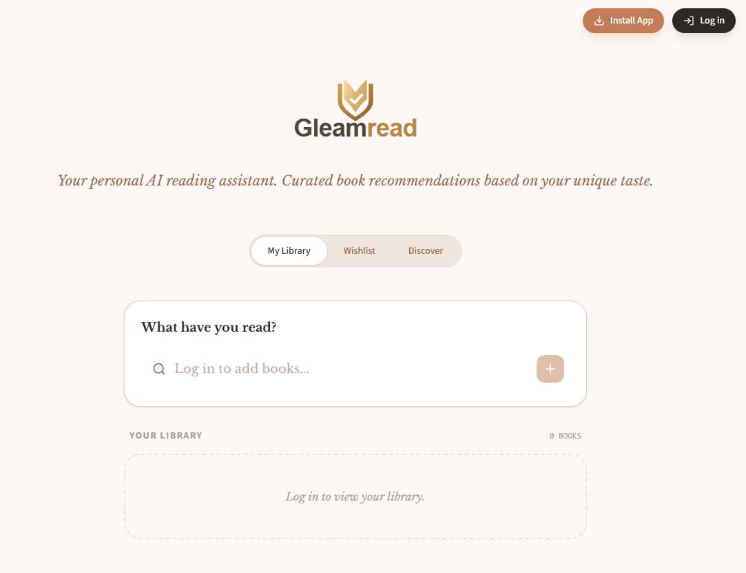 Gleamread screenshot 1
