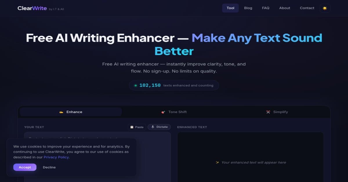 ClearWrite screenshot 1