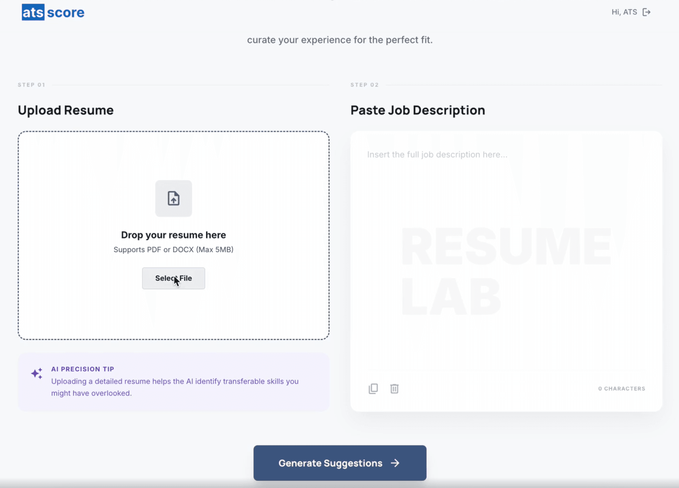 ATSScores screenshot 1