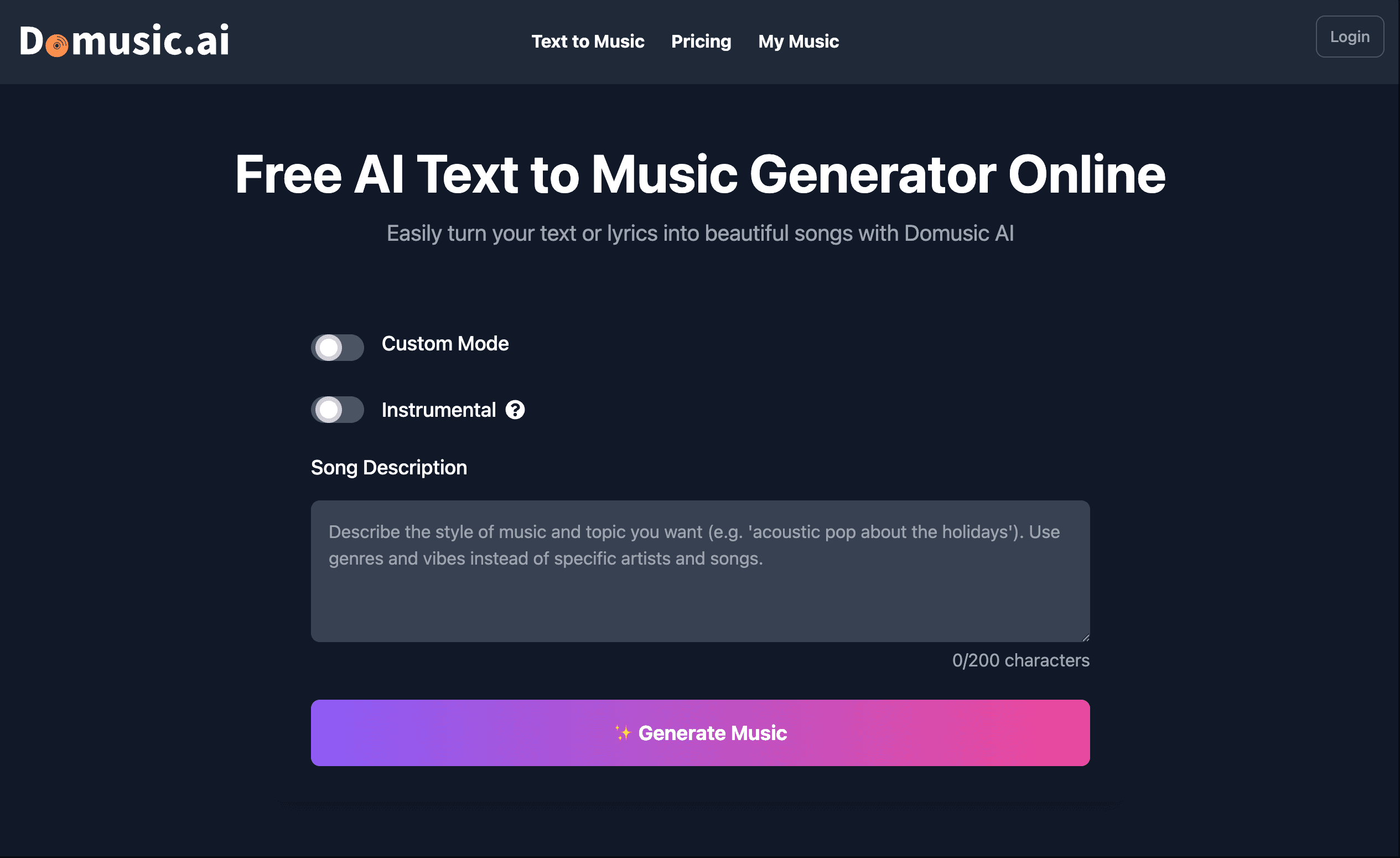Domusic AI screenshot 1