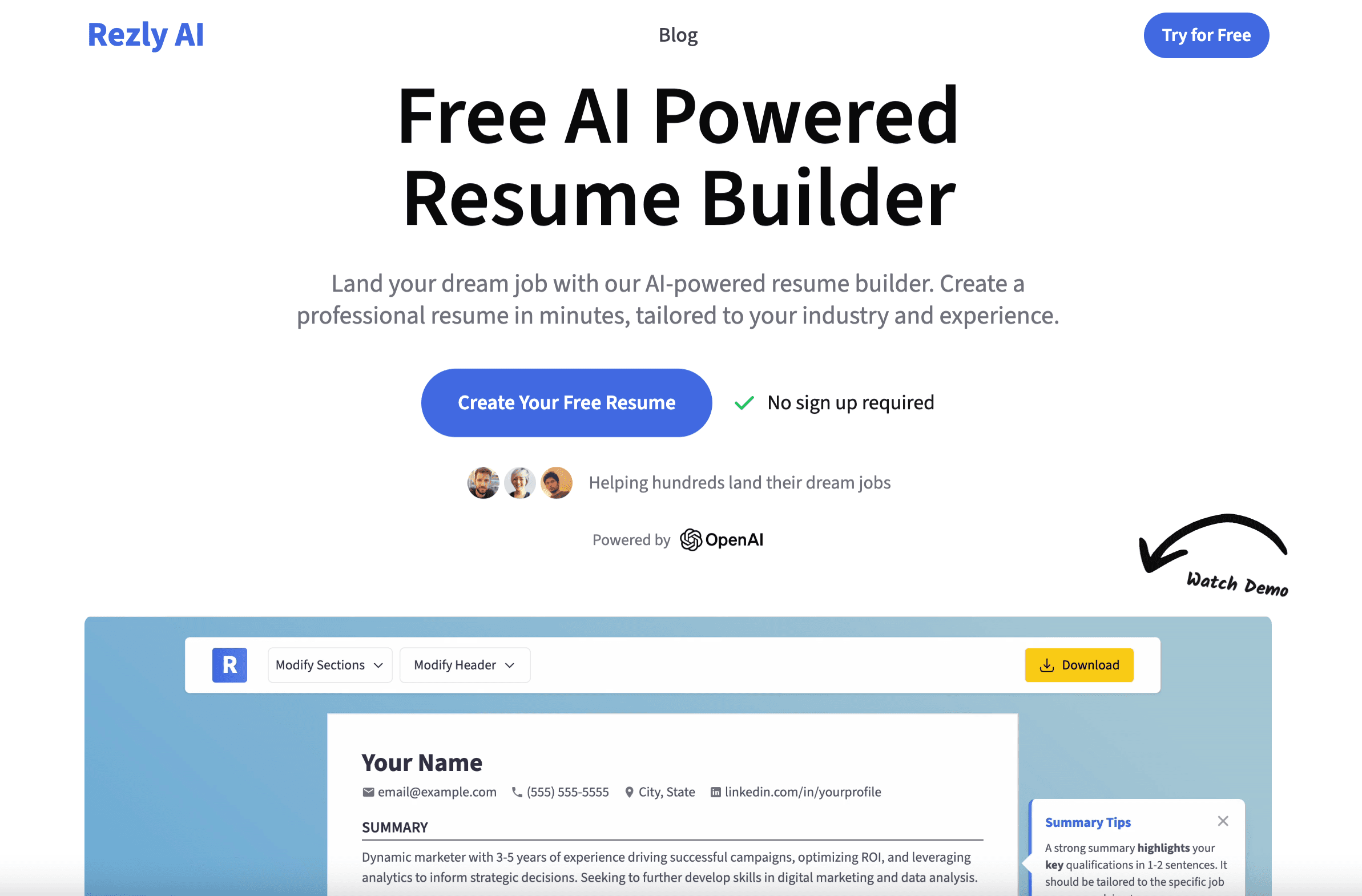 Rezly AI screenshot 1
