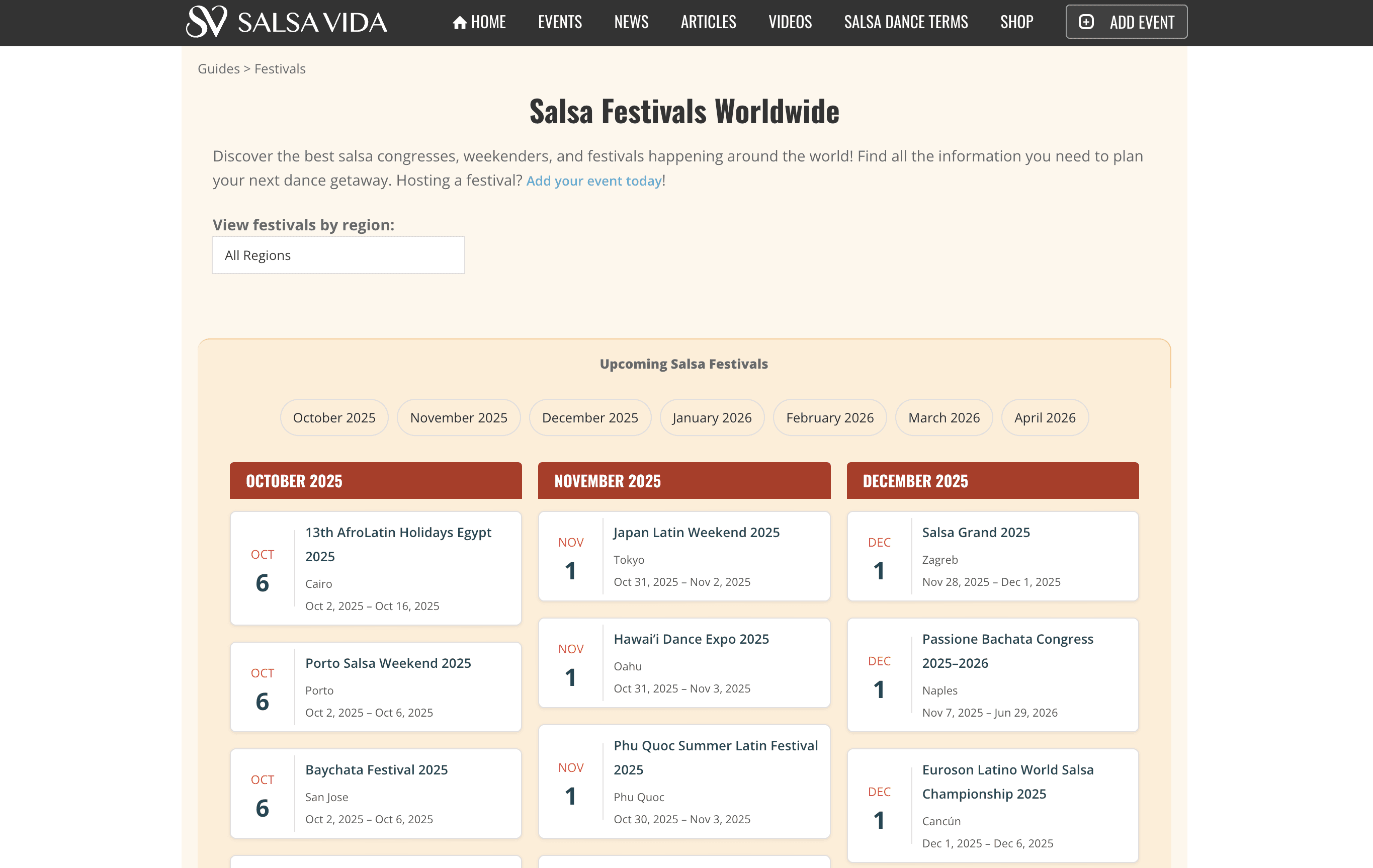Salsa Vida screenshot 1