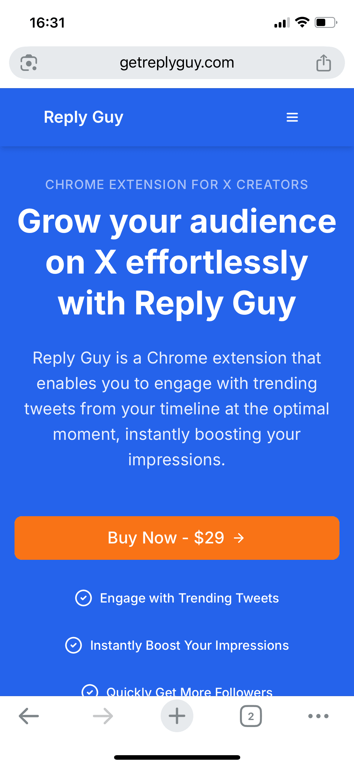 Reply Guy screenshot 1