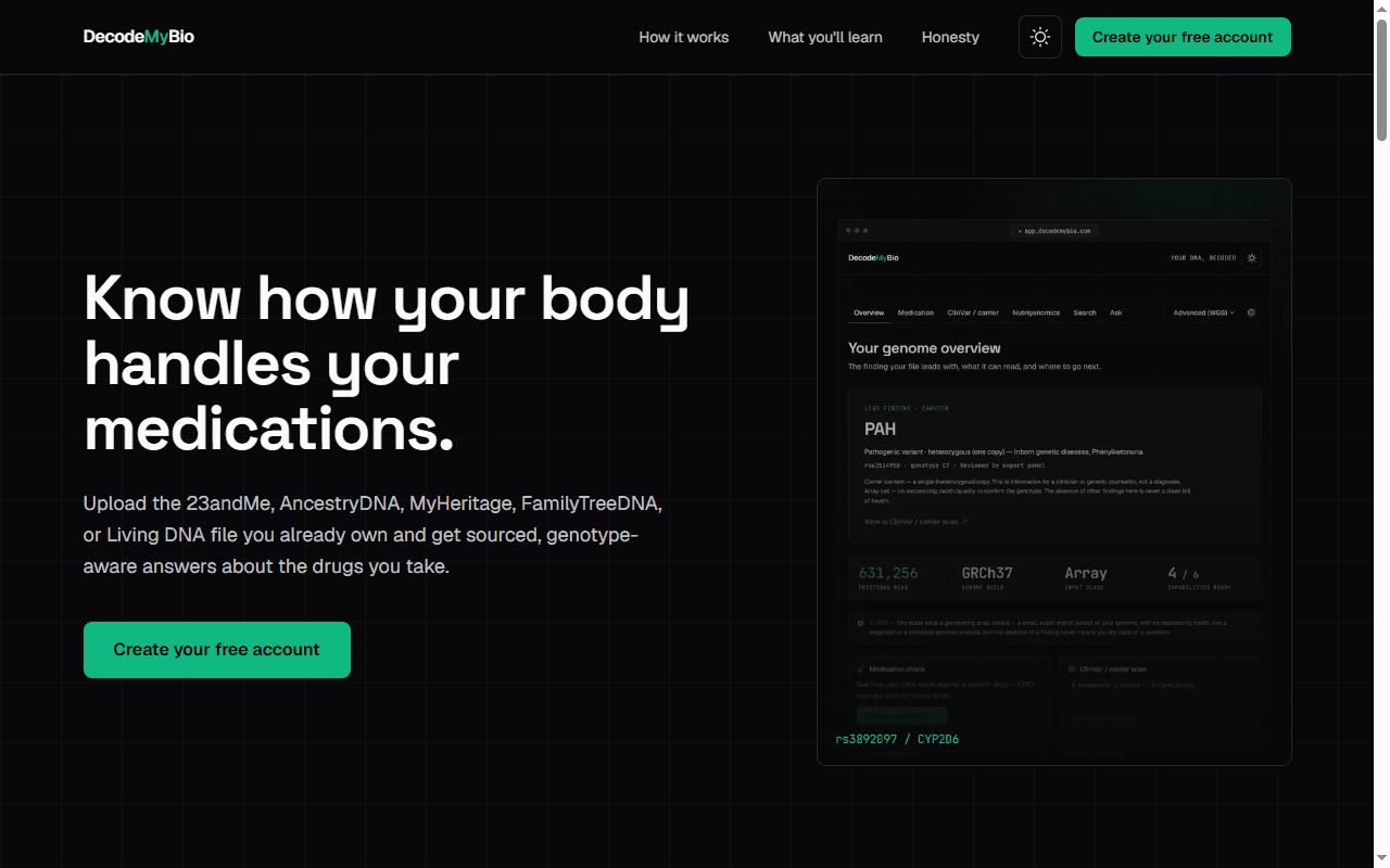 DecodeMyBio screenshot 1