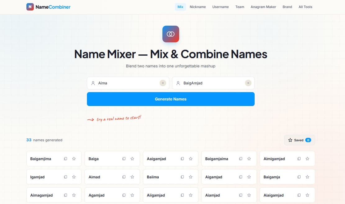 Name combinerss screenshot 1