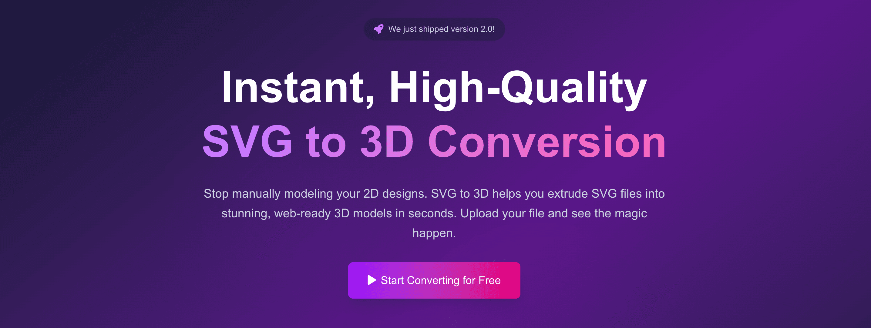 SVG to 3D screenshot 1