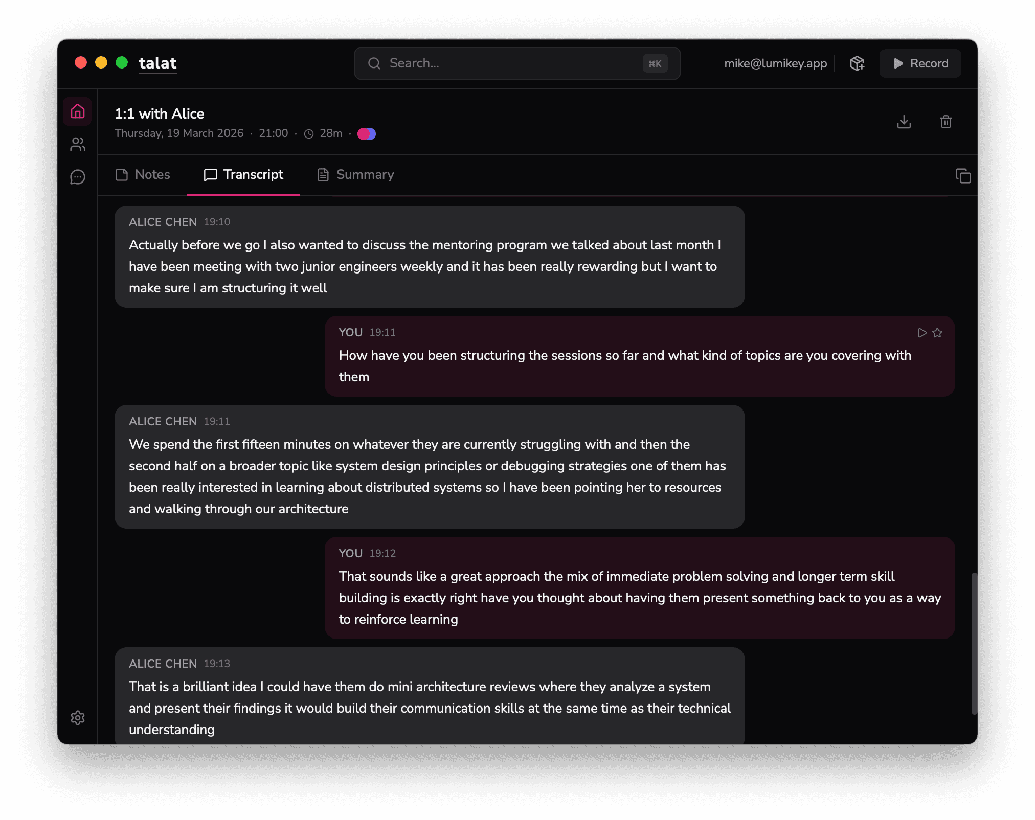 talat screenshot 1
