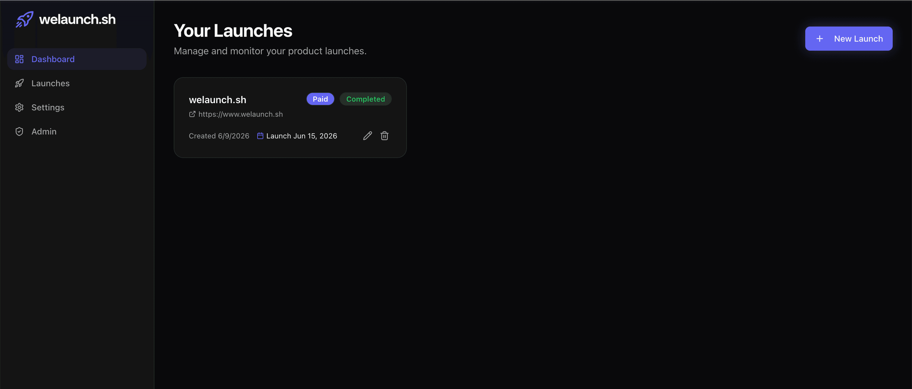 welaunch.sh screenshot 1