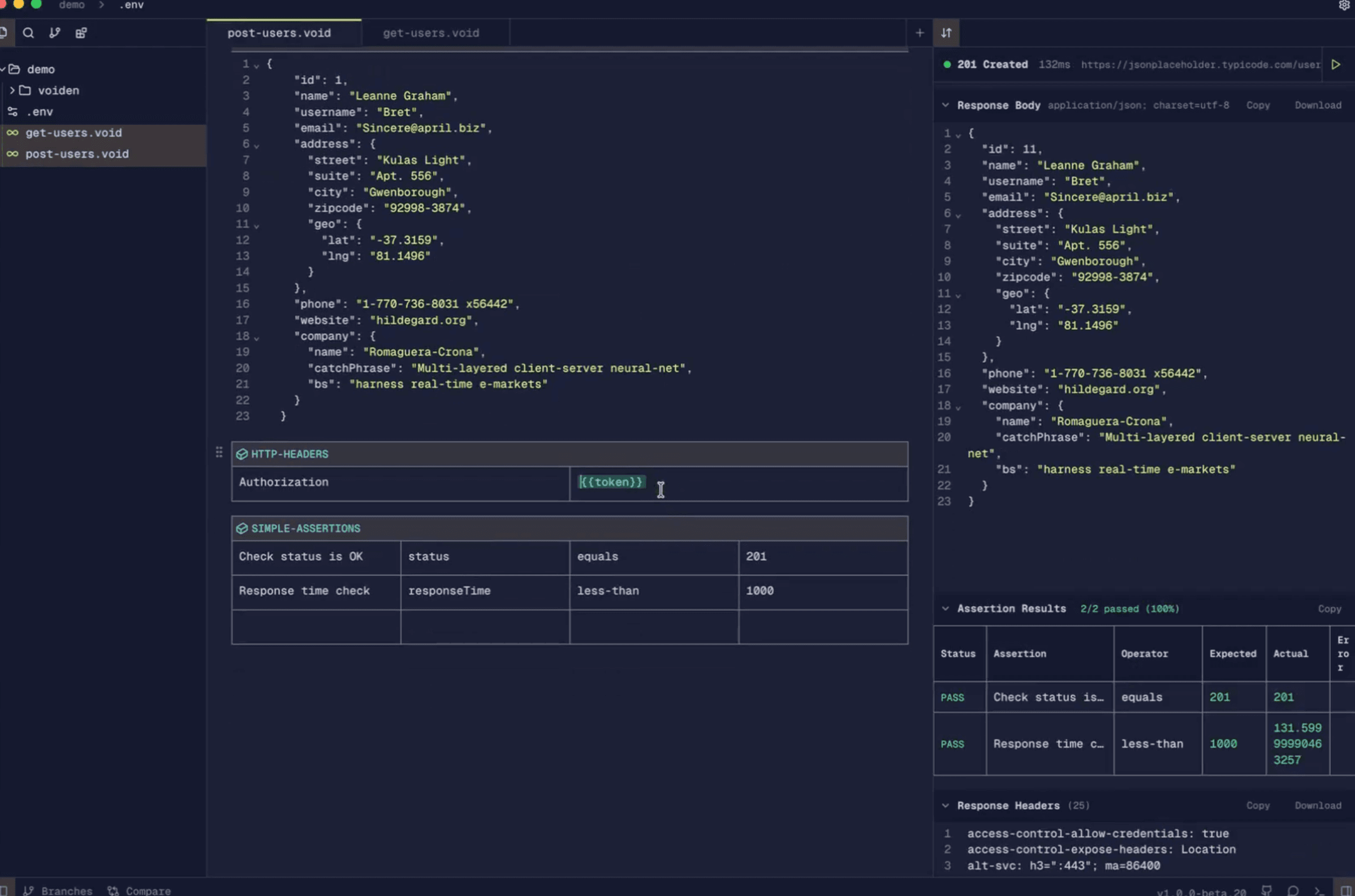 Voiden API Client screenshot 1