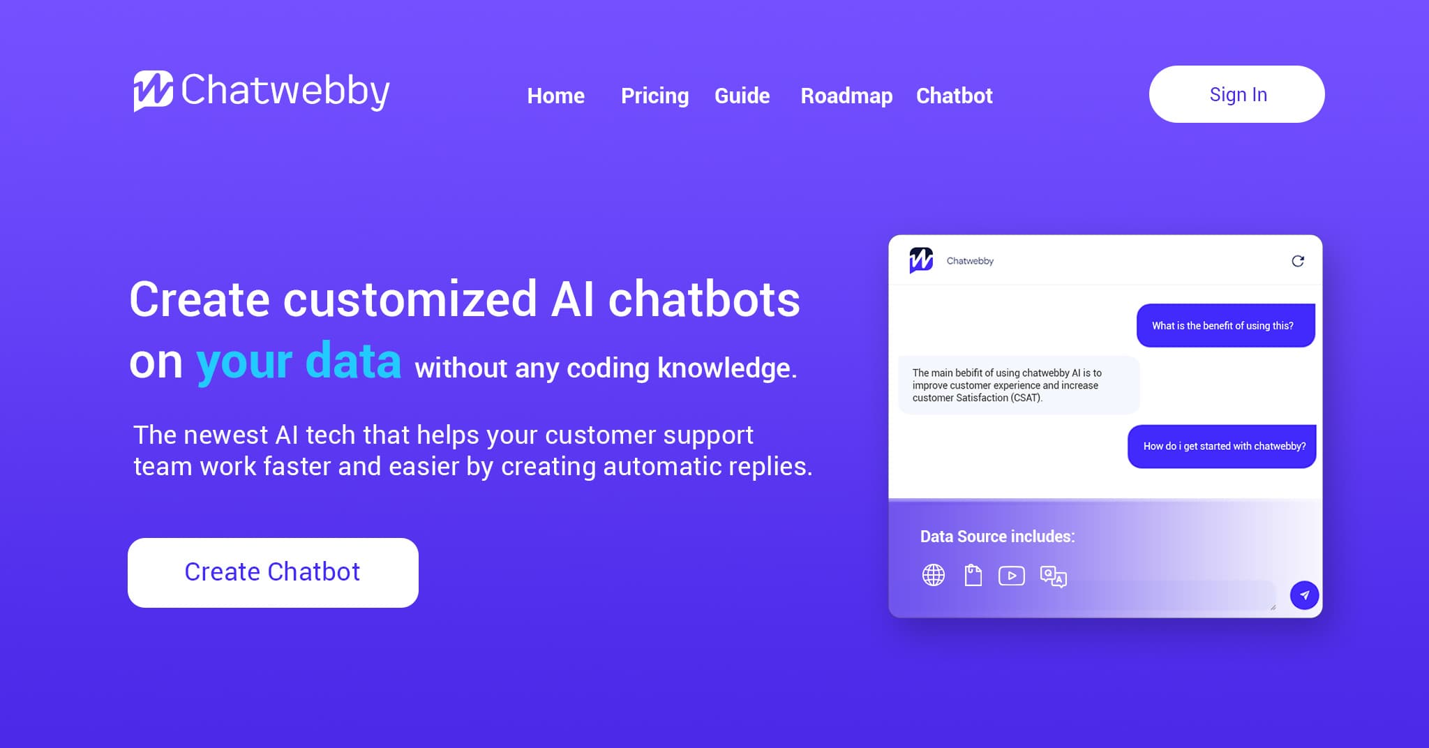 ChatWebby AI screenshot 1
