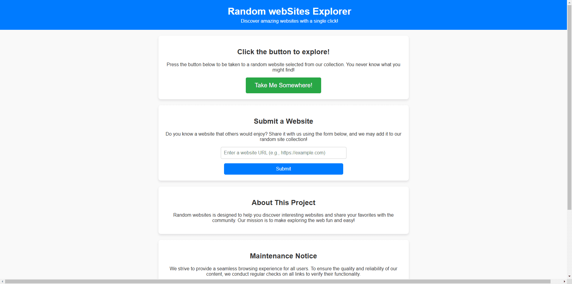 Random webSites screenshot 1