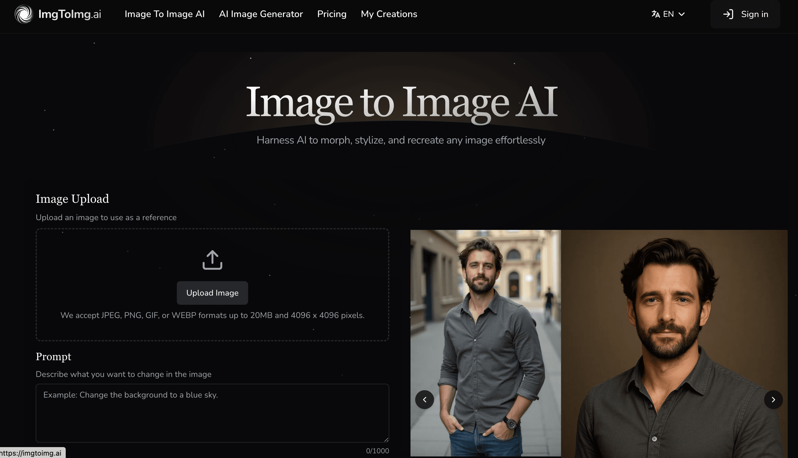 Image to Image AI screenshot 1