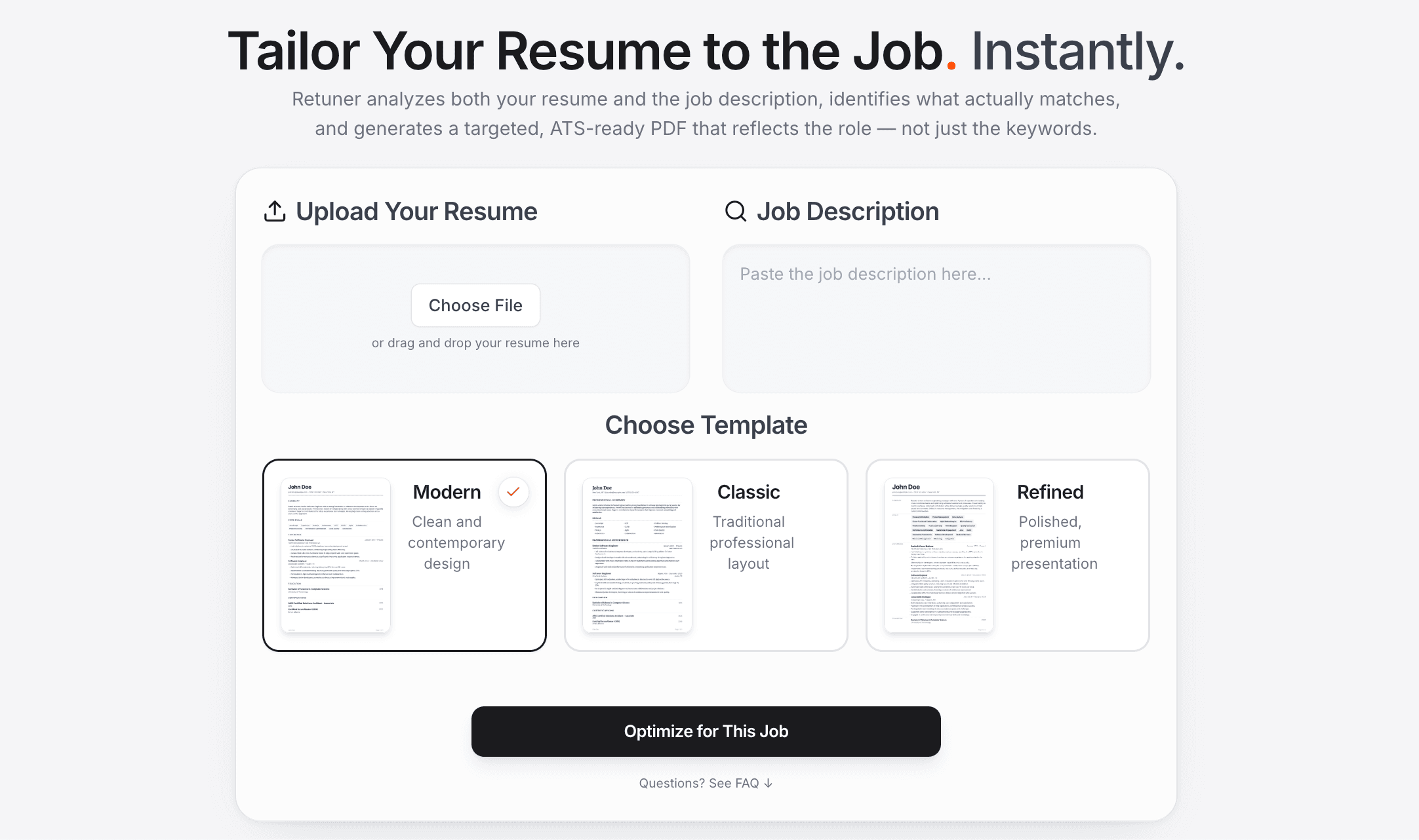 RetunerAI screenshot 1