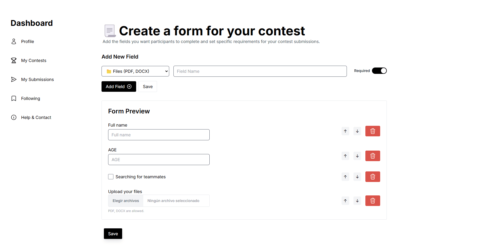 TheContestHub screenshot 1