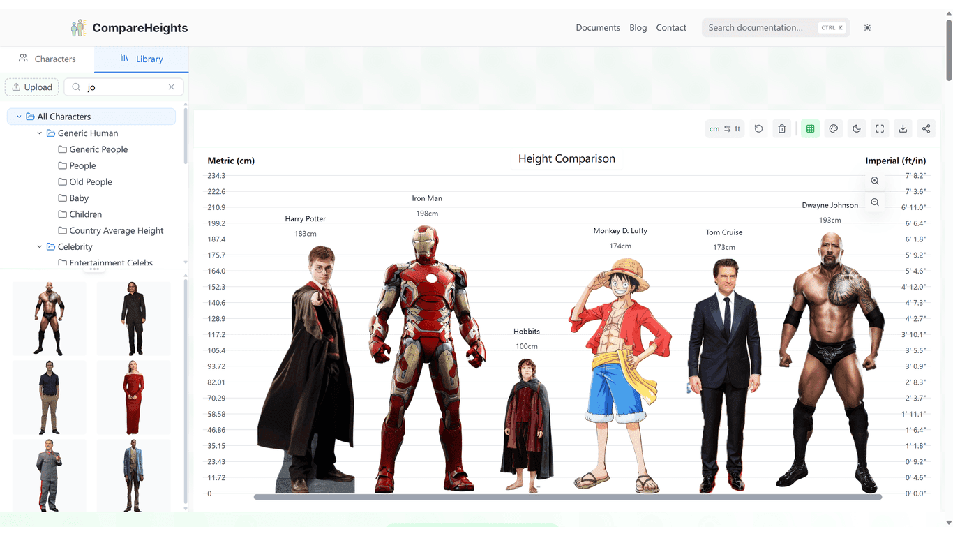 Height Comparison screenshot 1