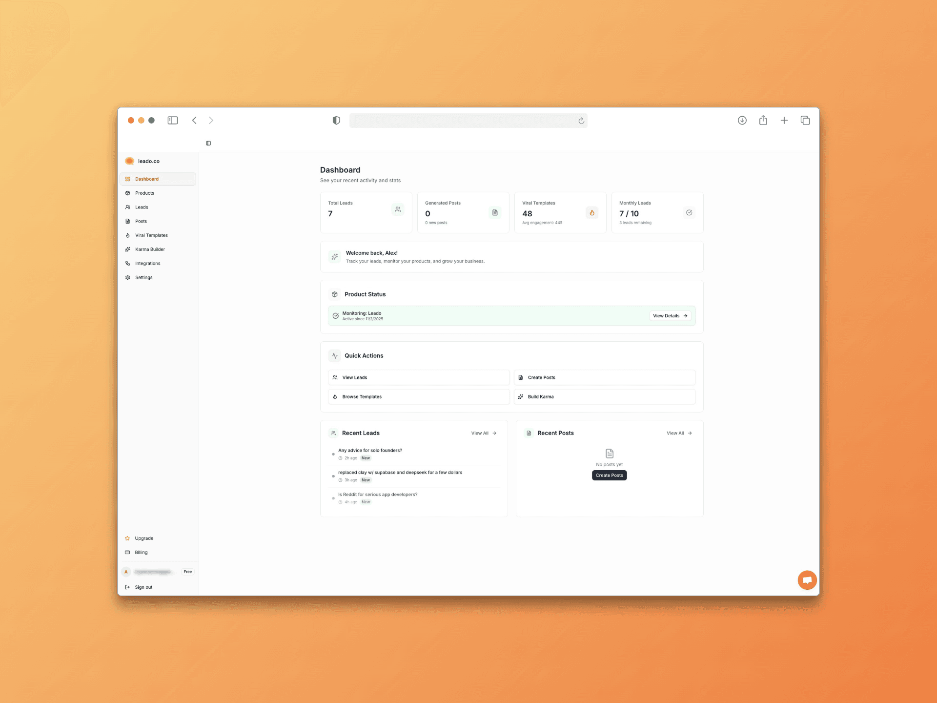 Leado.co screenshot 1