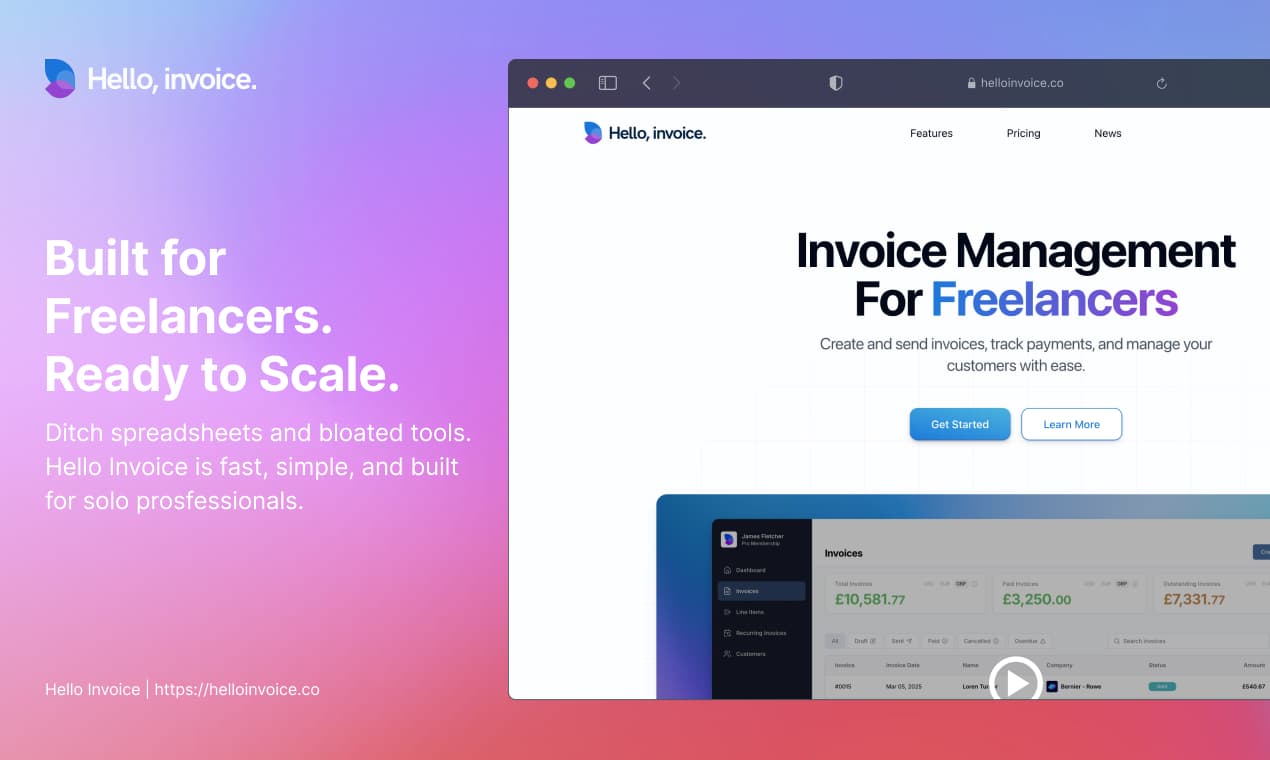 Hello Invoice screenshot 1