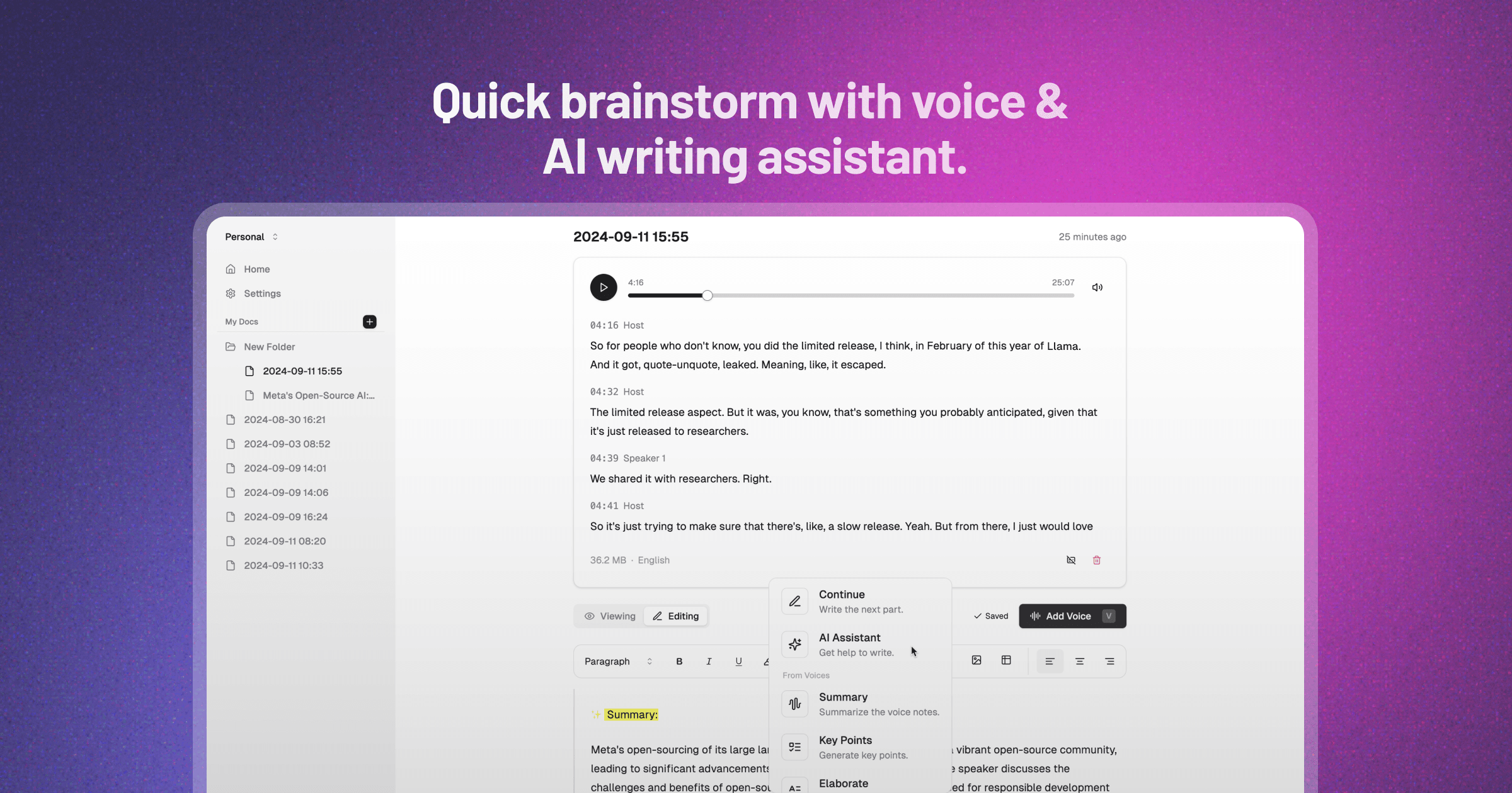 VoiceTaking screenshot 1