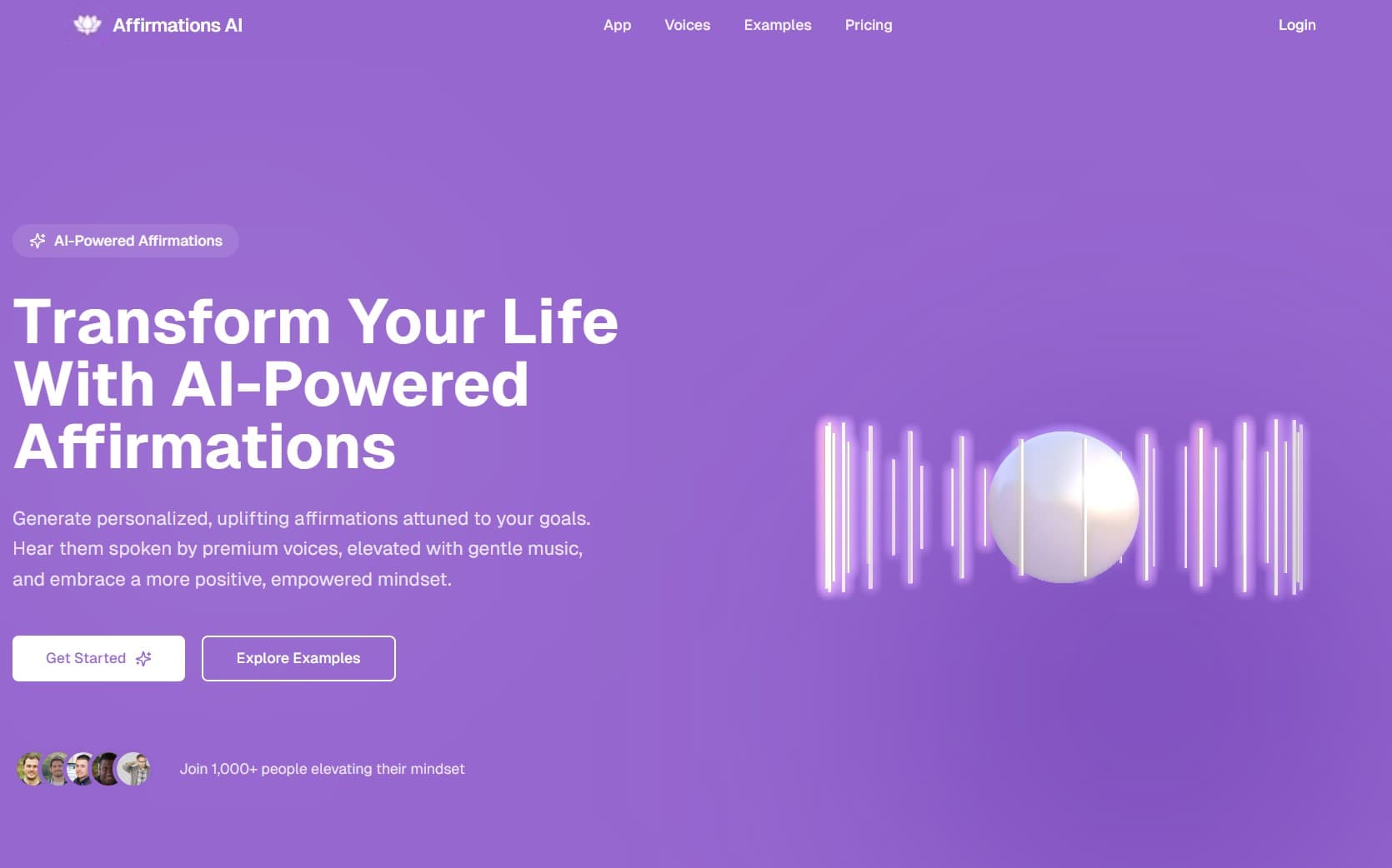 Affirmations AI screenshot 1