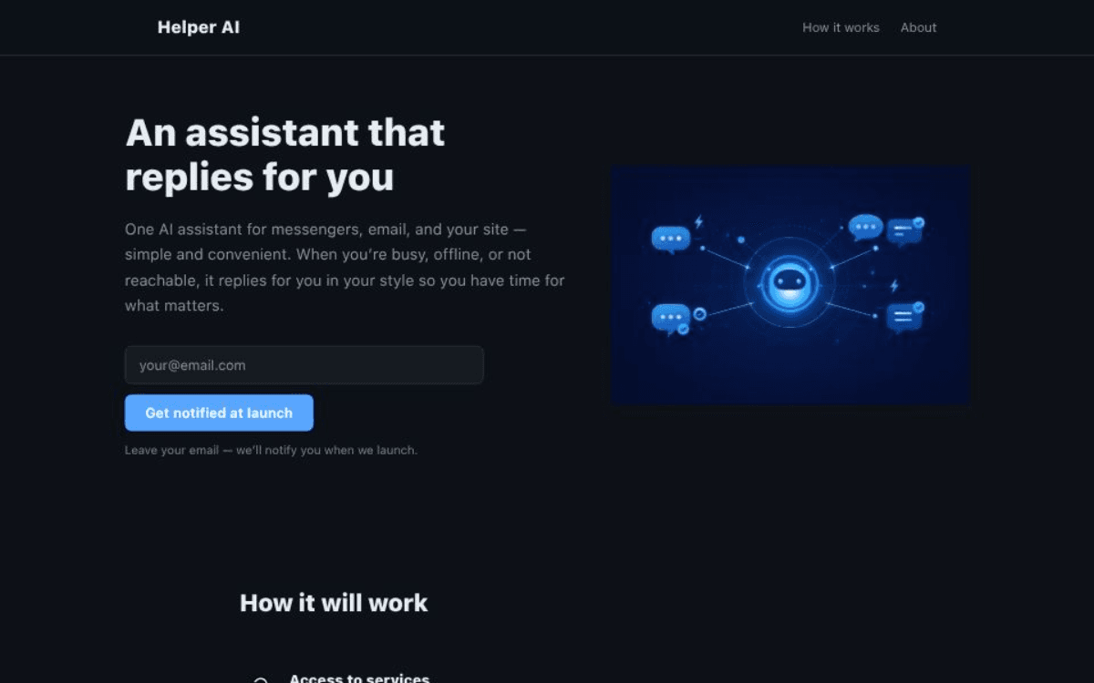 Helper AI — Smart auto-responder screenshot 1