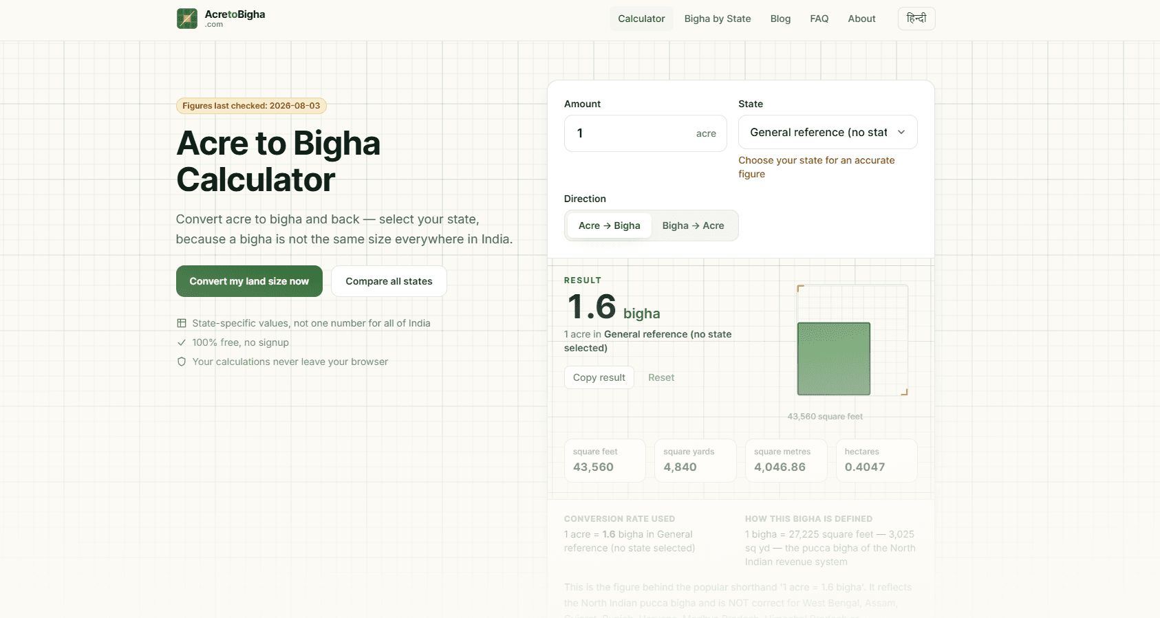 Acre to Bigha screenshot 1