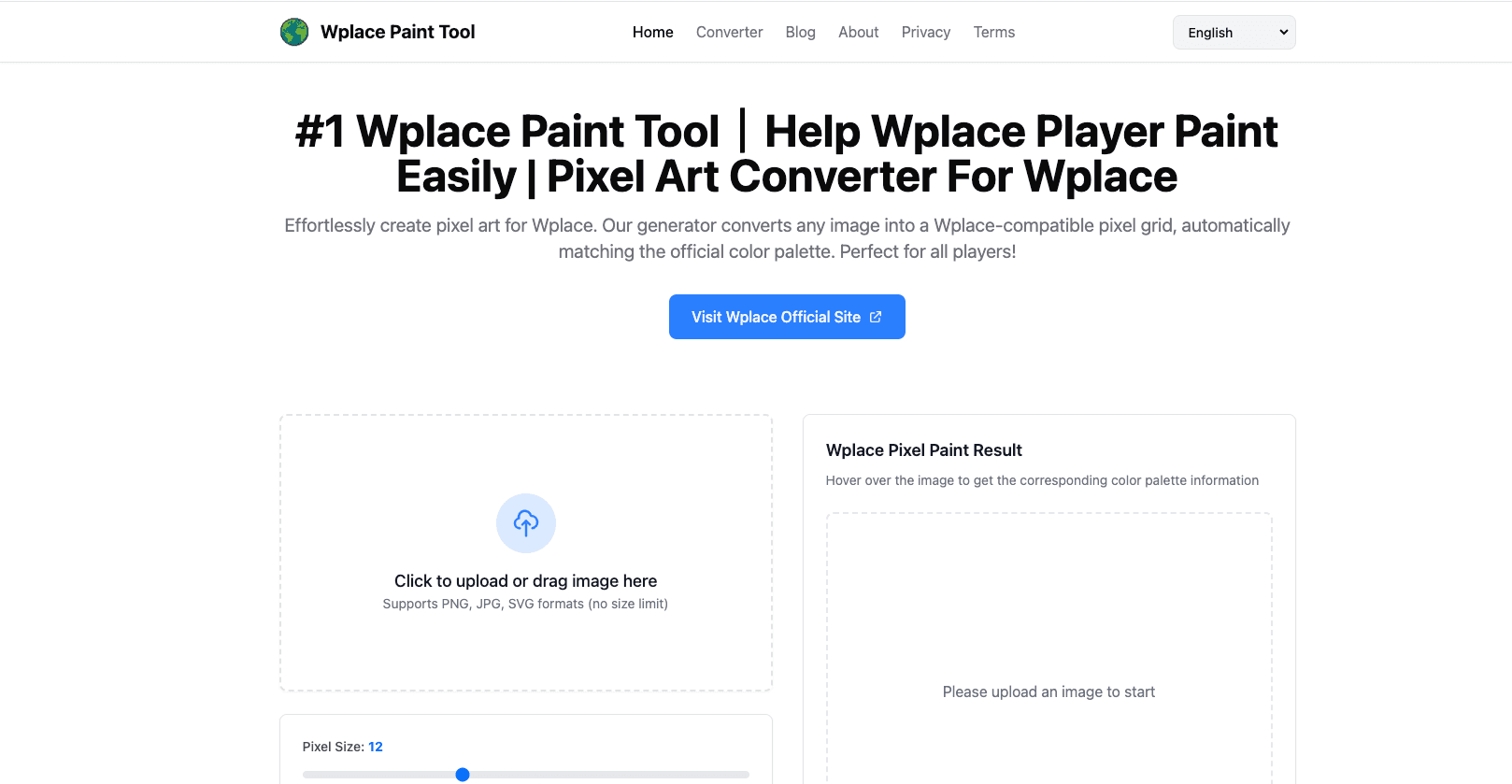 Wplace Paint Tool screenshot 1