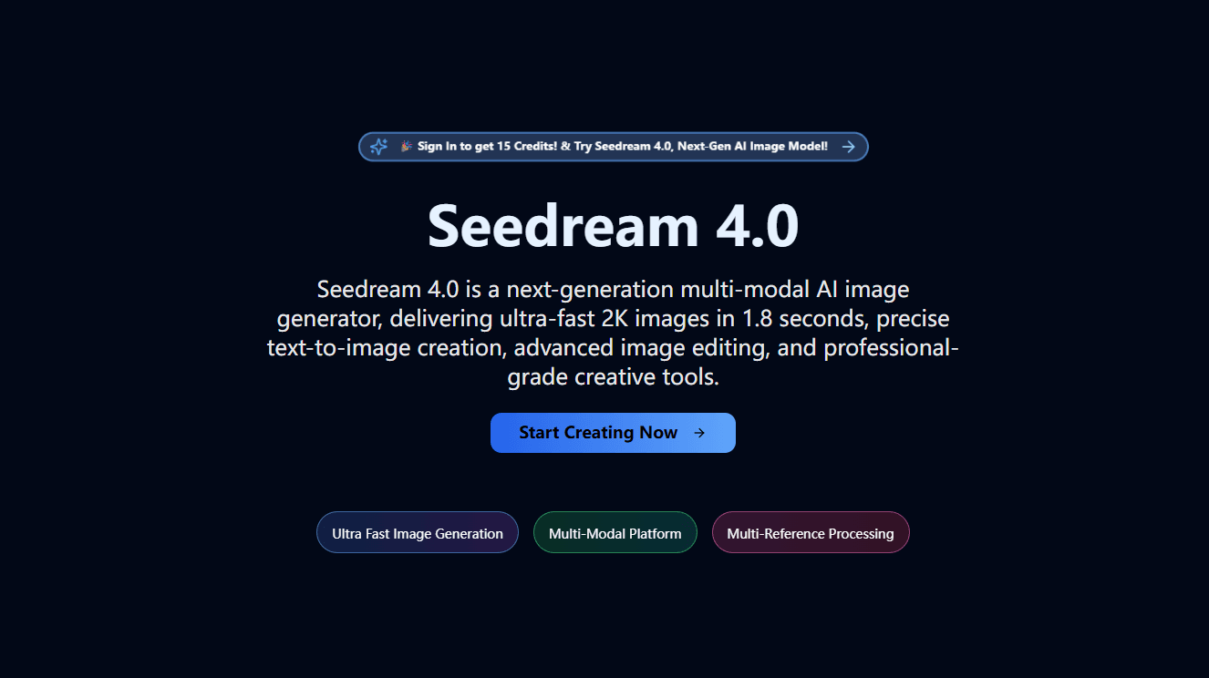 Seedream 4.0 screenshot 1