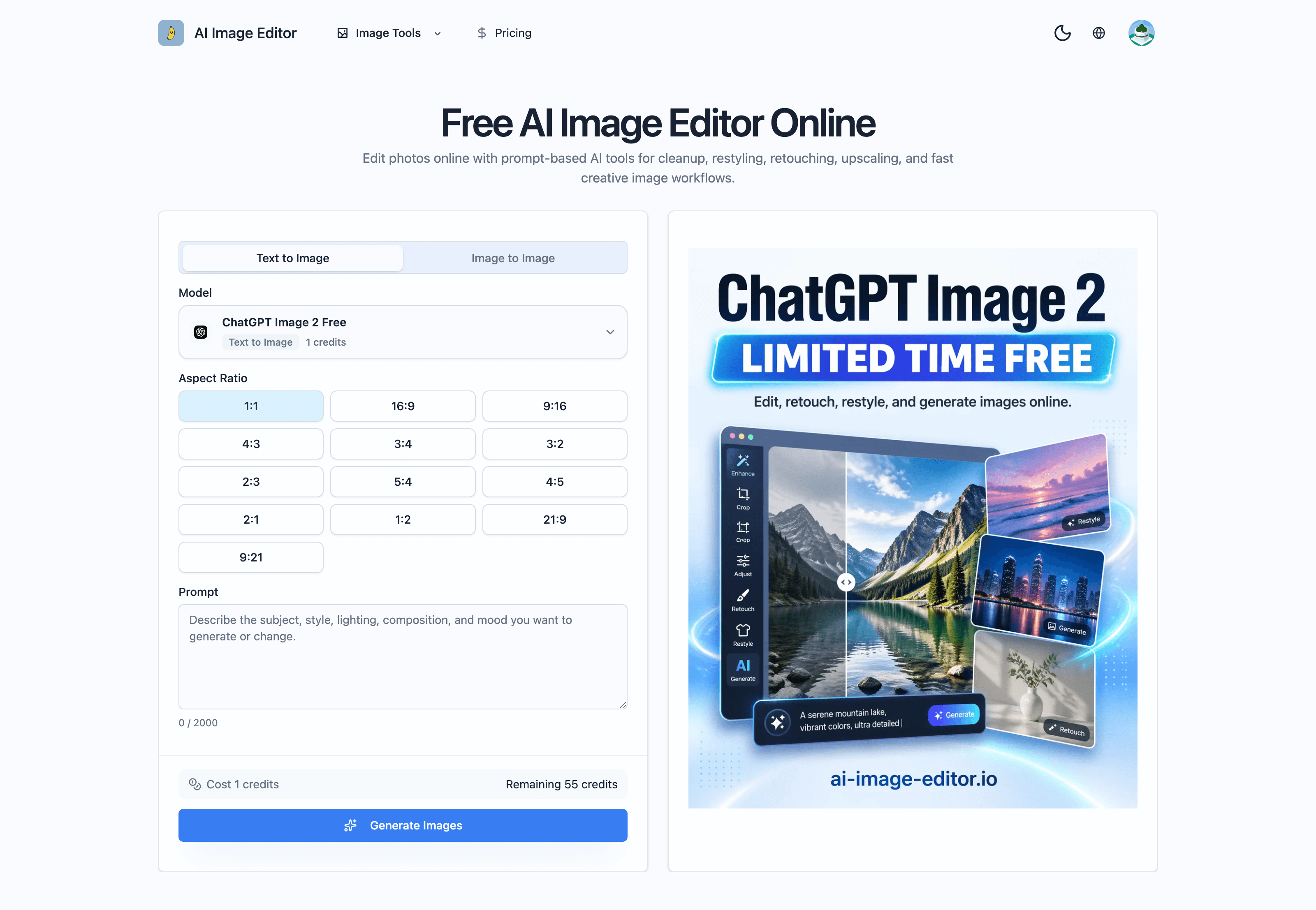 AI Image Editor screenshot 1