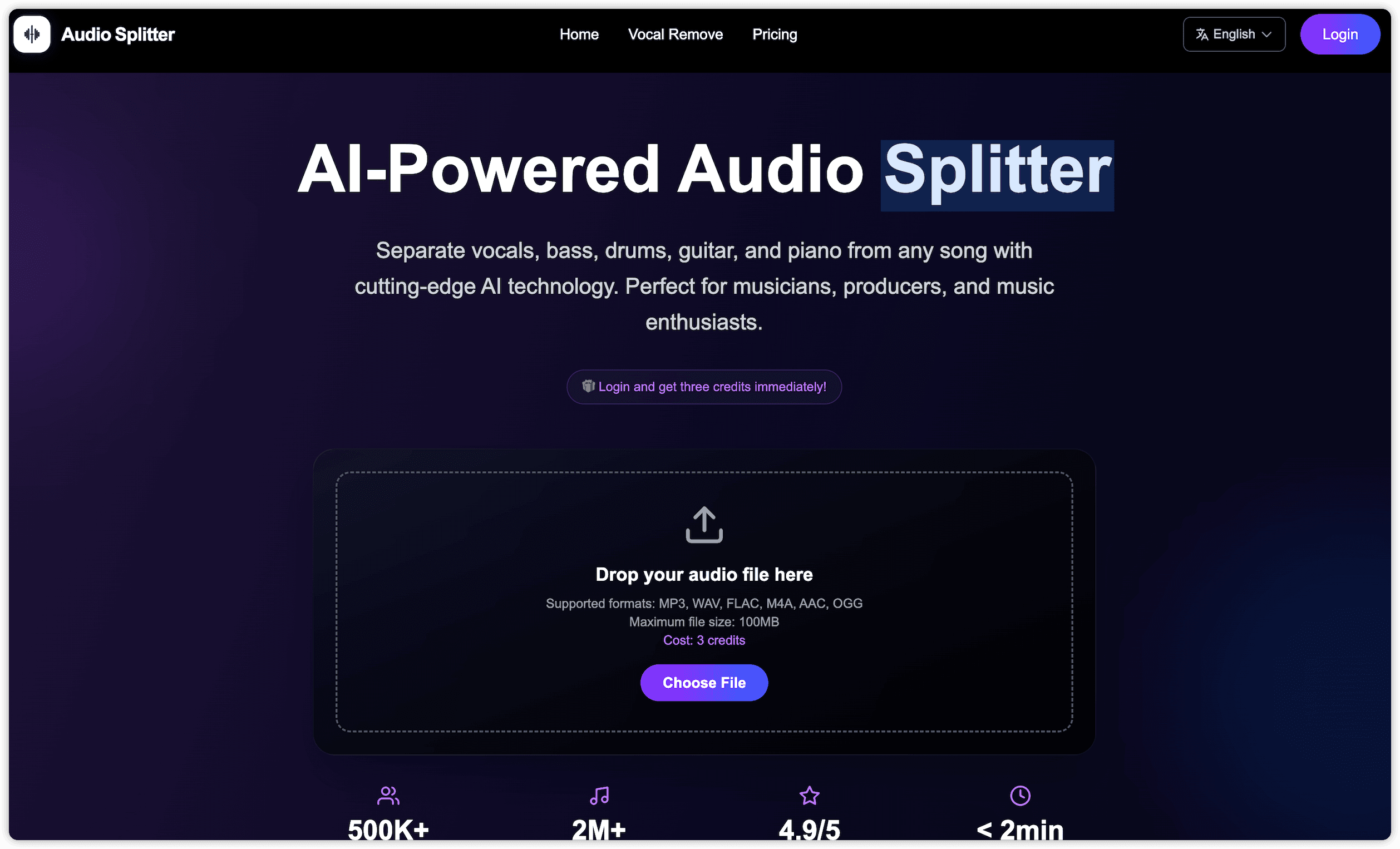Audio Splitter screenshot 1