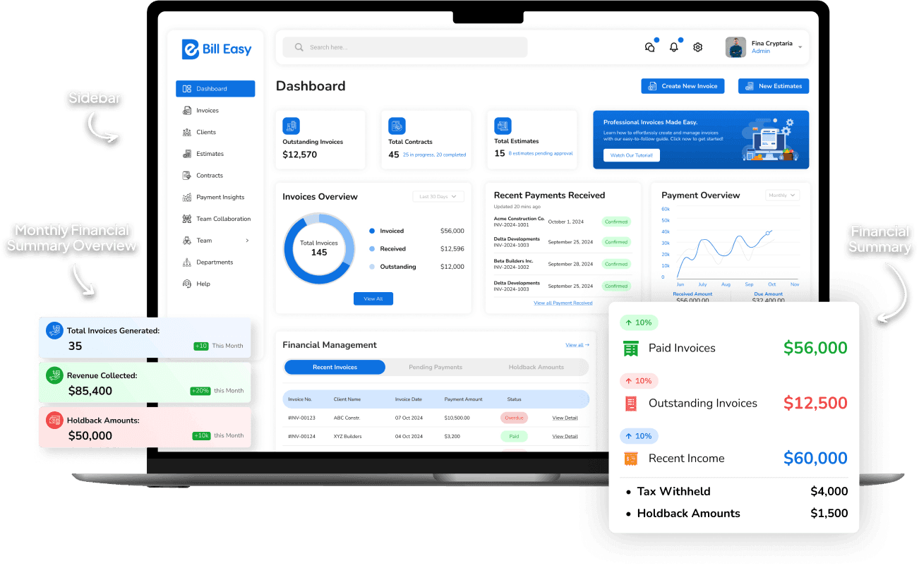 BillEasy Inc screenshot 1