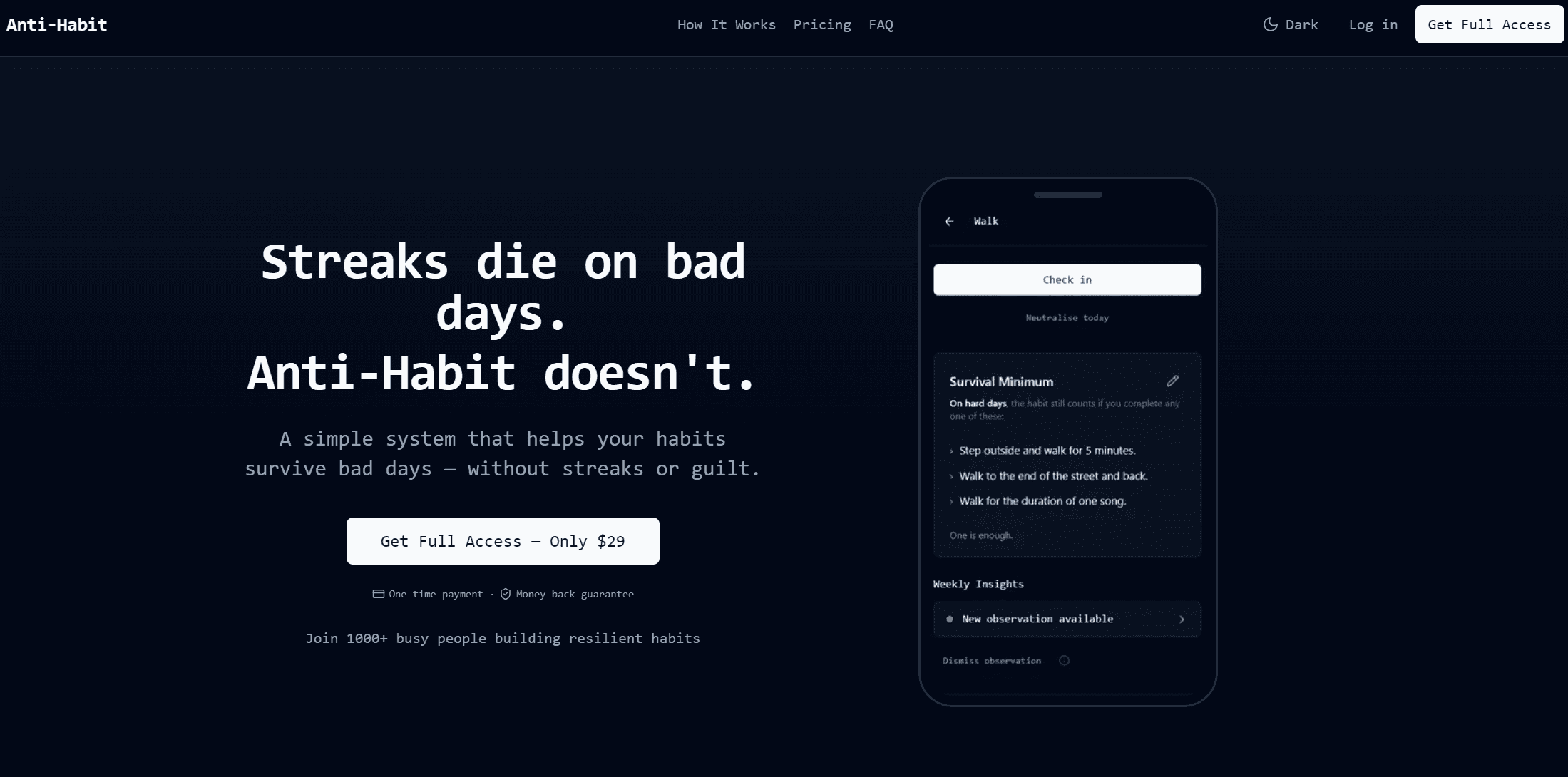 Anti-Habit screenshot 1