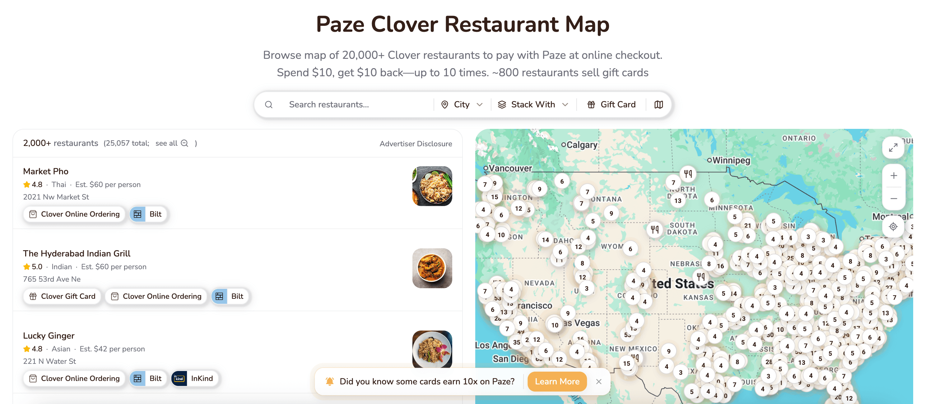 Clover Paze Restaurants Map screenshot 1