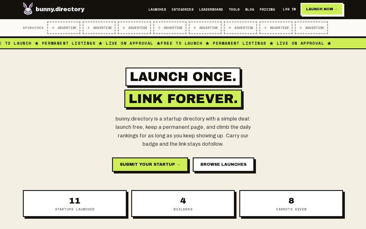 bunny.directory screenshot 1