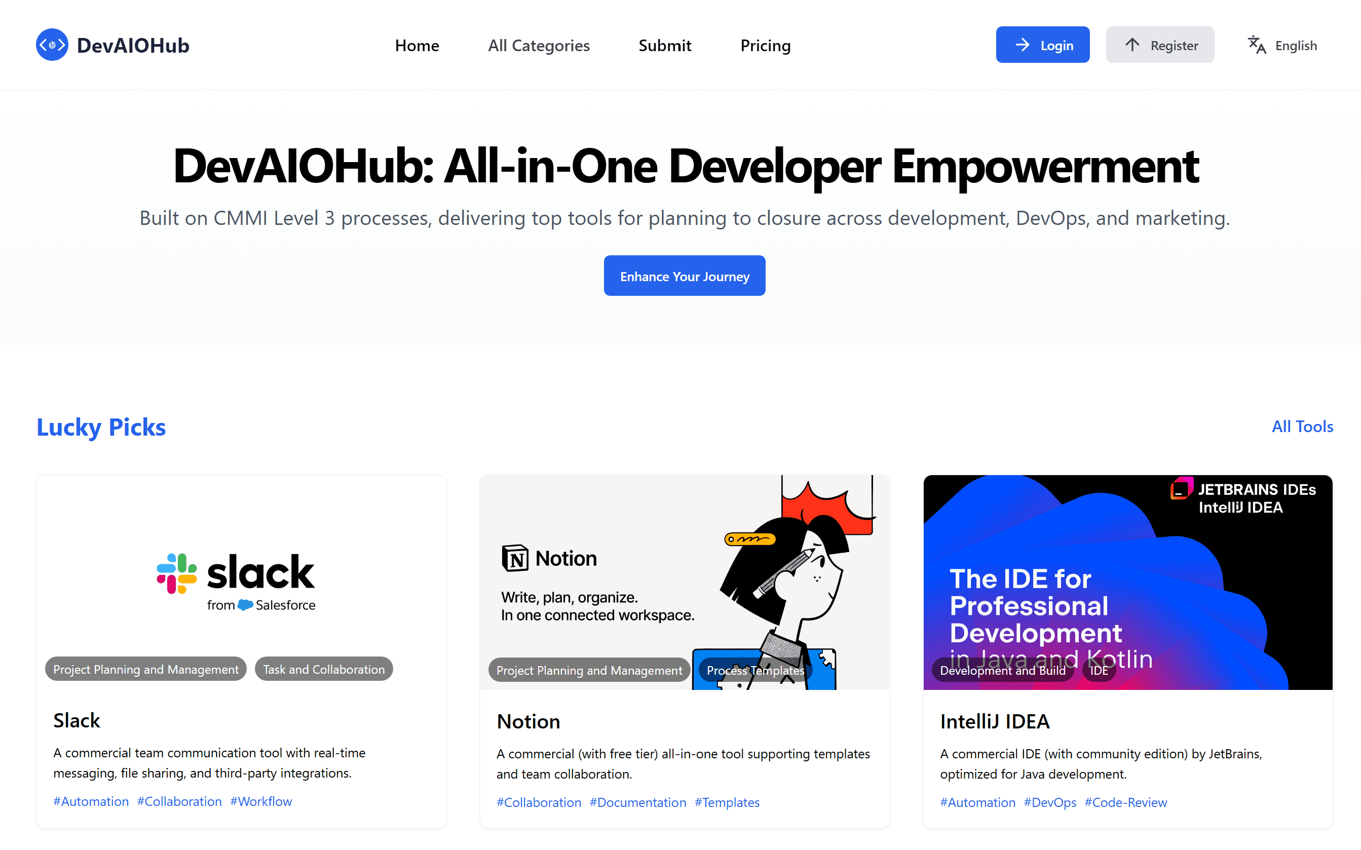 DevAIOHub.com screenshot 1
