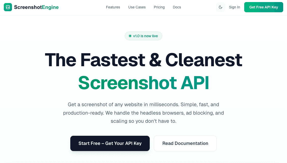 Screenshot Engine API screenshot 1