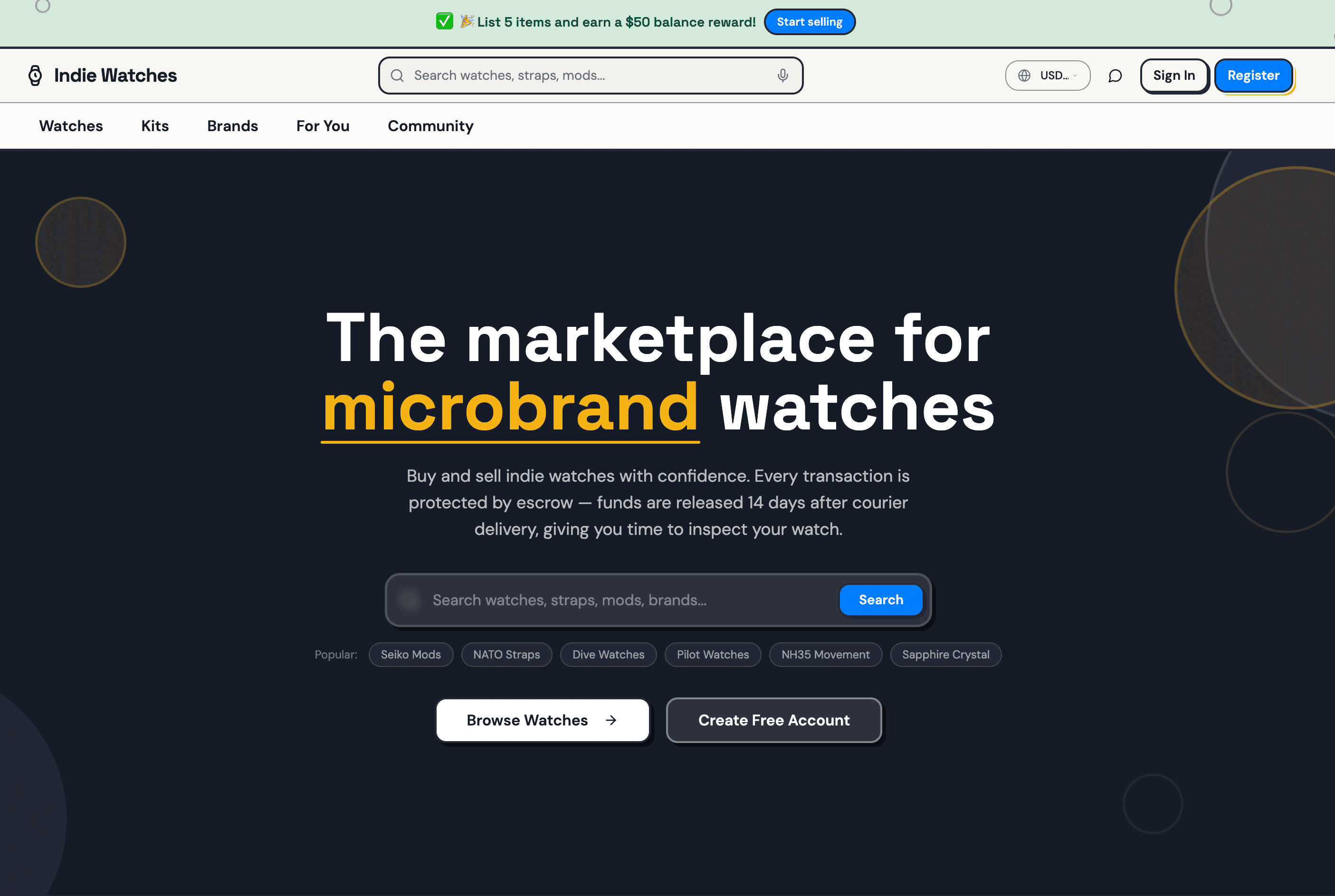 IndieWatches screenshot 1