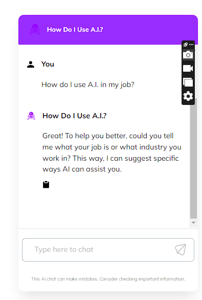 How Do I Use A.I.? screenshot 1
