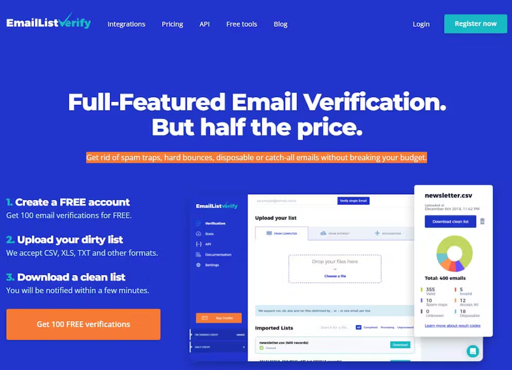 Email List Verify screenshot 1
