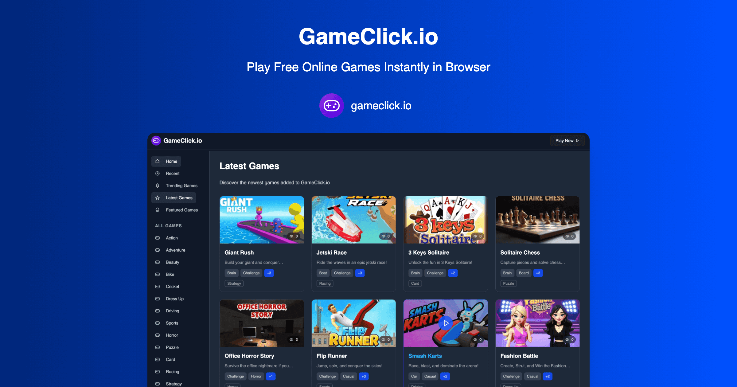GameClick.io screenshot 1