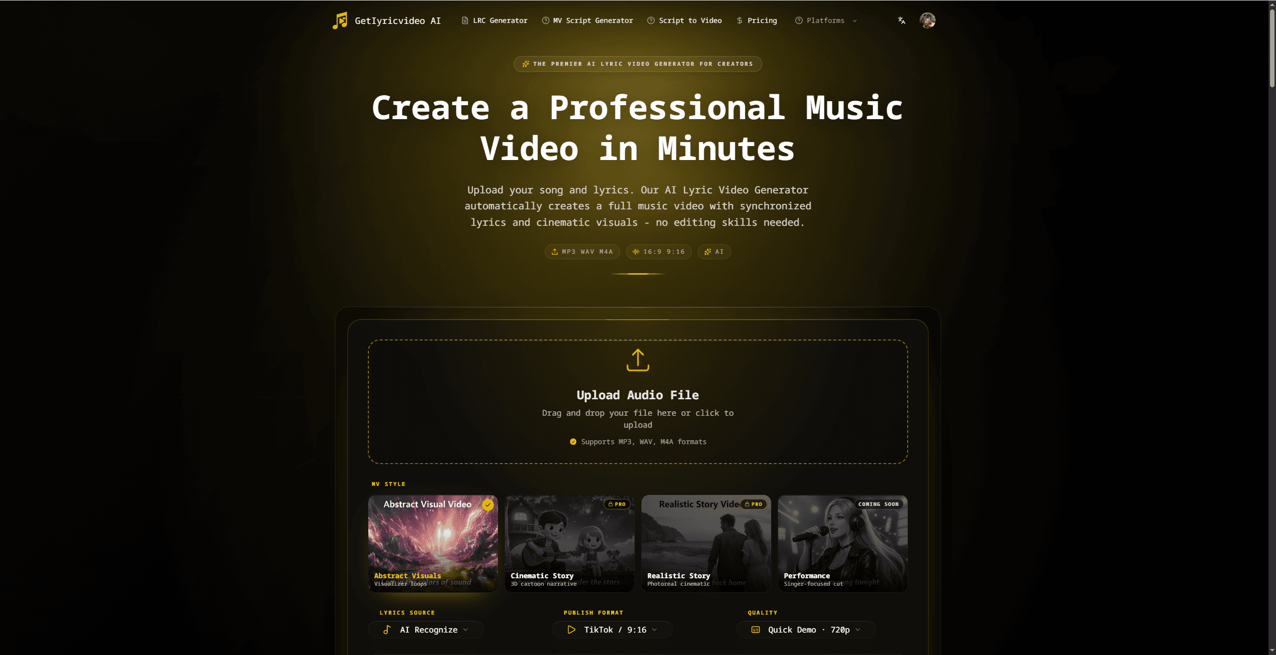 GetLyricVideo AI screenshot 1