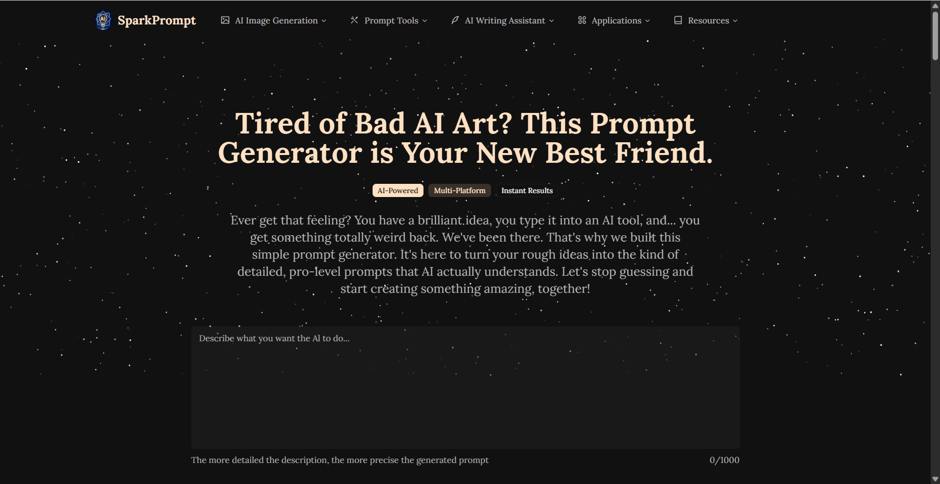 sparkprompt screenshot 1