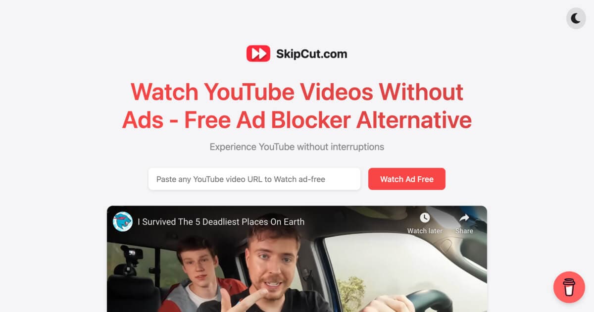 SkipCut.com screenshot 1