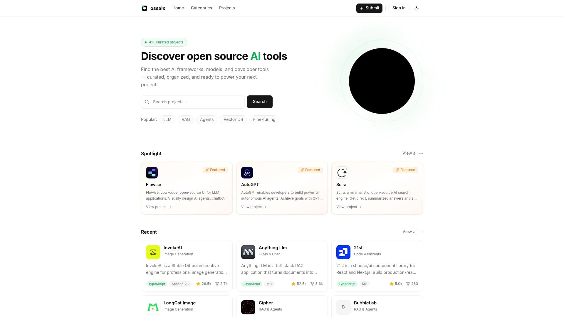 OSSAIX screenshot 1