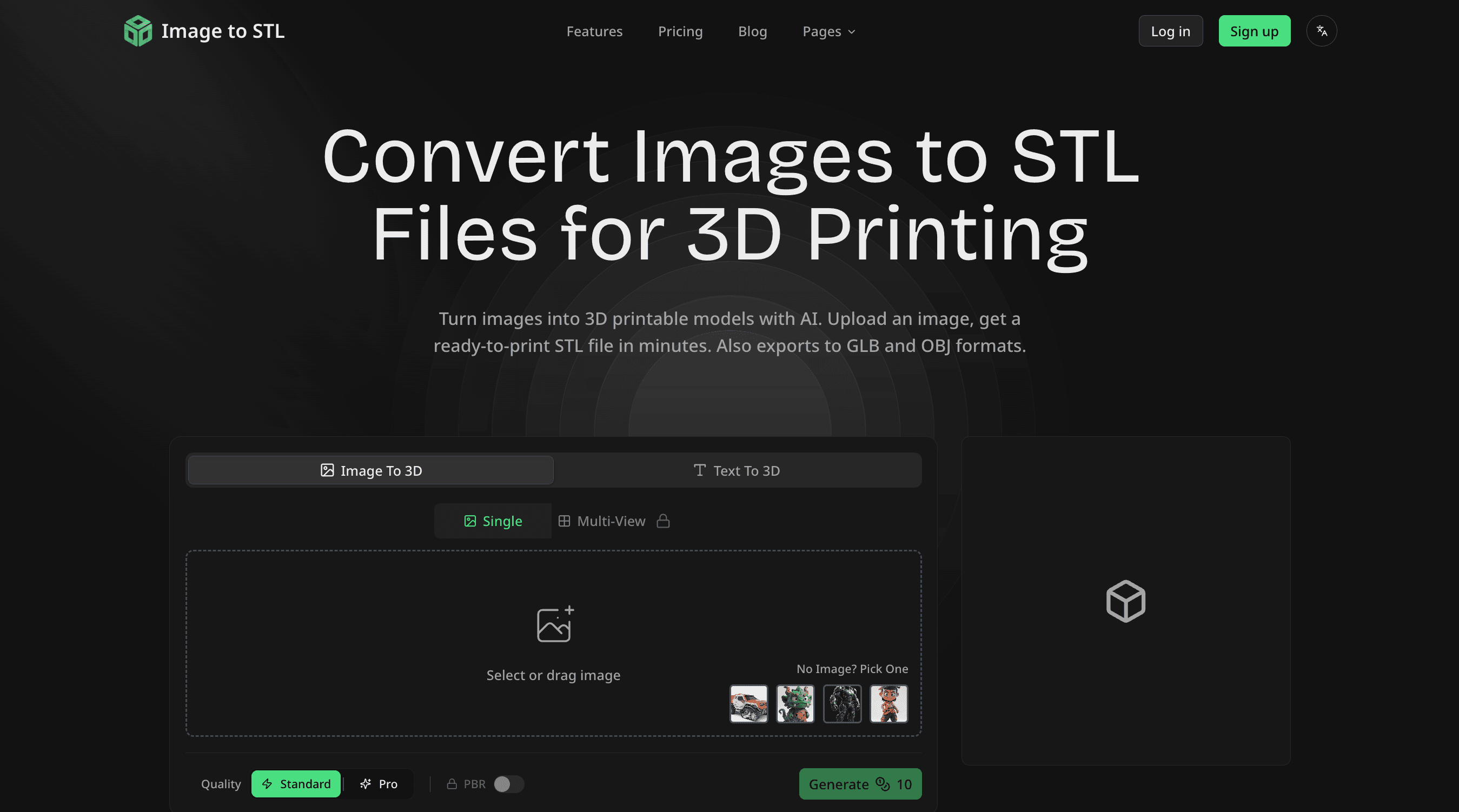 Image to STL - Convert image to 3D Print screenshot 1