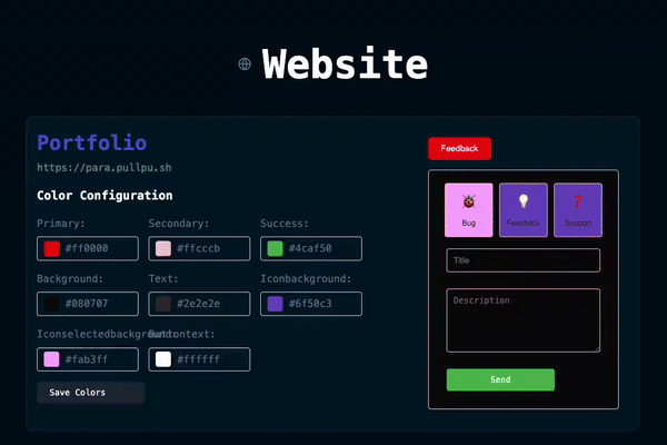 Feedbhack screenshot 1