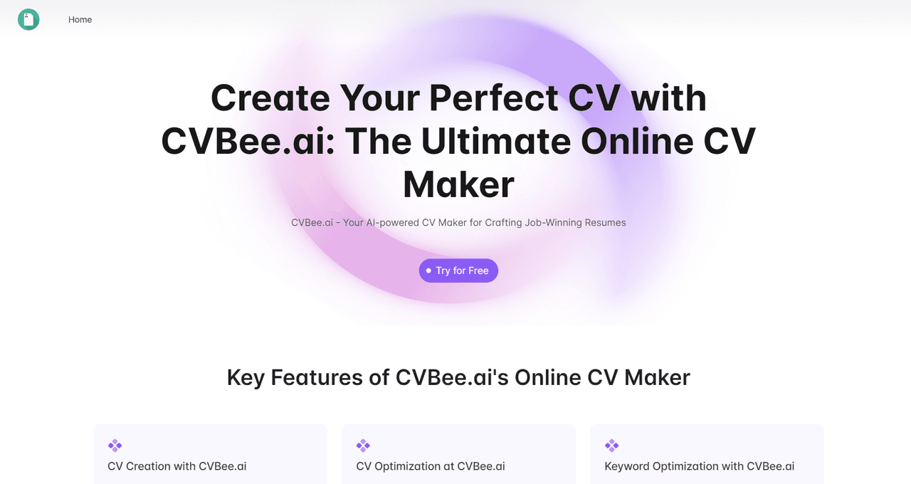 CVBee.ai: AI CV Maker Free Online screenshot 1