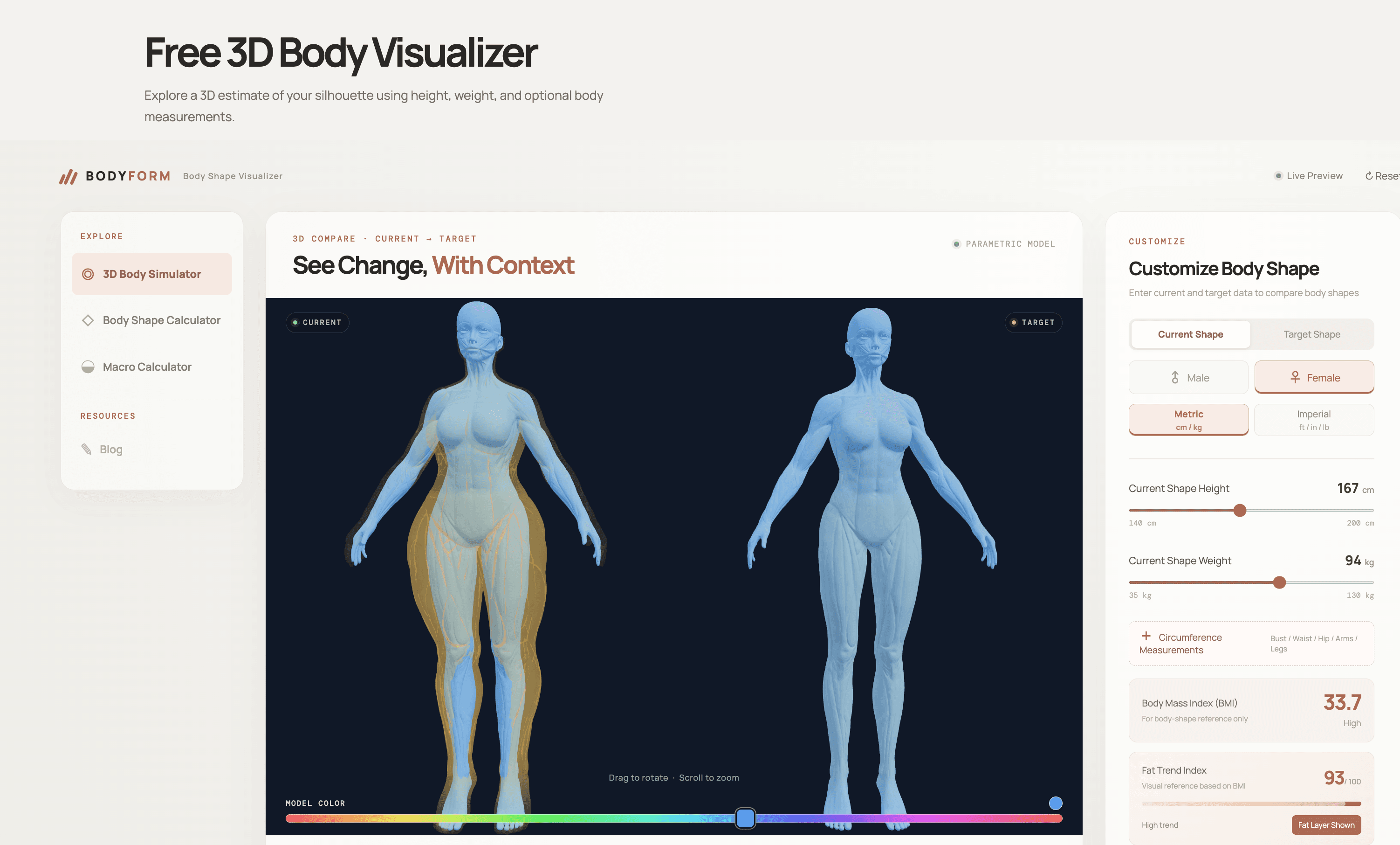 Body Visualizer screenshot 1